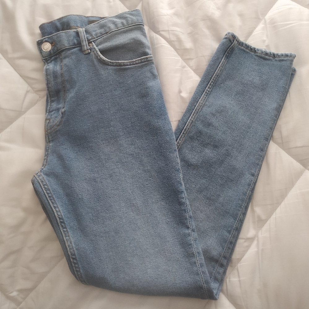 Men's forever 21 light denim jeans slim 34x32
